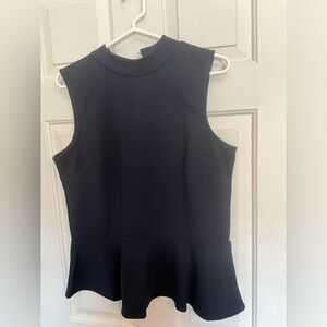 Banana Republic Navy blue peplum top